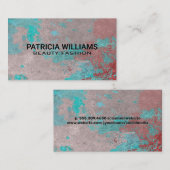 Rustikal gestrichene Grunge Hintergrund Visitenkarte (Vorne/Hinten)