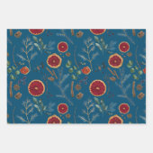 Rustikal getrocknete Botanicals Woodsy Winterurlau Geschenkpapier Set (Vorderseite 2)