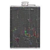 Rustikal gezeichnet in der Nacht in Dunkelheit bis Flachmann (Rückseite)