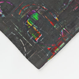 Rustikal gezeichnet in der Nacht in Dunkelheit bis Fleecedecke