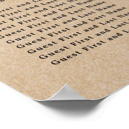 Rustikal gezeichnet Kiefernbäume setzen sich ein Poster (Ecke)