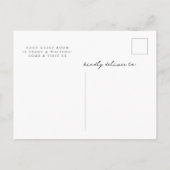 Rustikal glückliche Ferien Neue Zuhause-Tür-Bewegu Ankündigungspostkarte (Rückseite)