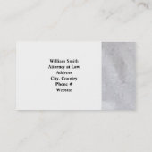 Rustikal Grau Minimalistisch Beruflich Terminkarte (Rückseite)