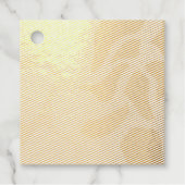 Rustikal, grün, braun und beige Pinselstriche Geschenkanhänger (Vorderseite)