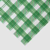 Rustikal grün und weiß Kariert, traditionell karie Seidenpapier (Detail)