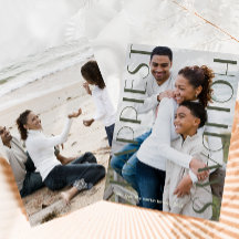 Rustikal grün zwei Fotos glücklichste Ferien