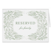 Rustikal grüne Blumenhochzeit. Ländervorwahl (Vorderseite (Horizontal))