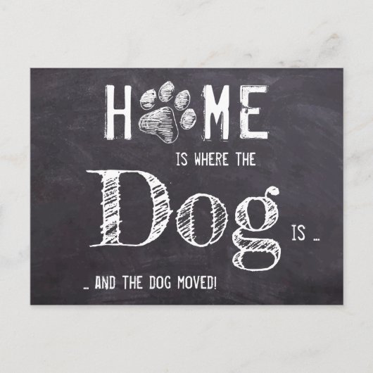 Rustikal haben wir Bewegung Hunde Bewegung Ankündi Postkarte (Vorderseite)