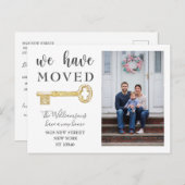 Rustikal haben wir das wichtigste Foto bewegt Ankü Ankündigungspostkarte (Vorne/Hinten)