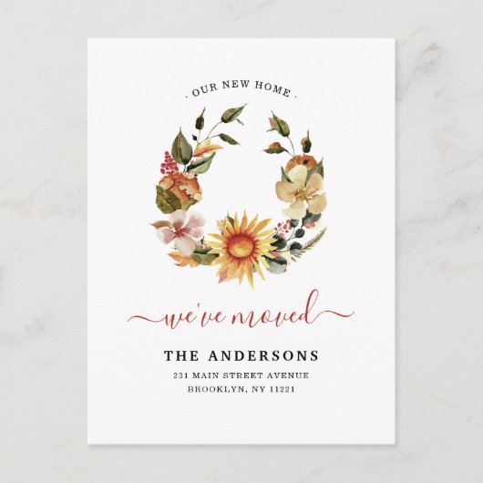 Rustikal haben wir den schicken Herbstfall verscho Ankündigungspostkarte (Vorderseite)