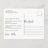 Rustikal haben wir eine elegante botanische Wasser Ankündigungspostkarte (Rückseite)