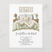 Rustikal haben wir eine elegante botanische Wasser Ankündigungspostkarte (Vorderseite)