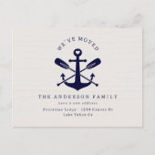 Rustikal haben wir neue Adresse Nautical Beach Nav Postkarte (Vorderseite)