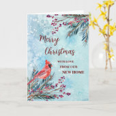 Rustikal haben wir neue Adresse Weihnachten versch Karte (Gelbe Blume)