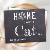 Rustikal haben wir neue Adresskatzen verschoben Ankündigungspostkarte