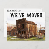 Rustikal haben wir neue Ankündigung zur Adressvers Postkarte (Vorne/Hinten)