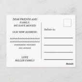 Rustikal haben wir neue Ankündigung zur Adressvers Postkarte (Rückseite)