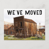 Rustikal haben wir neue Ankündigung zur Adressvers Postkarte (Vorderseite)