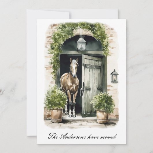 Rustikal haben wir Pferde bewegt neue Zuhause Ankündigung (Vorderseite)