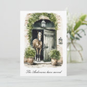 Rustikal haben wir Pferde bewegt neue Zuhause Ankündigung (Stehend Vorderseite)