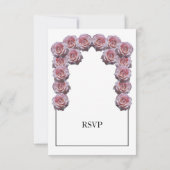 Rustikal hellrosa Rose Hochzeiten von RSVP-Karten RSVP Karte (Rückseite)