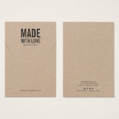 Rustikal hergestellt mit Liebe Kraft Netzklace Dis (Vorne & Hinten)