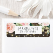 Rustikal-Holz-Rosa-Blumenzettel (Insitu)