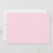 Rustikal, Holz, Rosa Blüte, Babydusche Einladung (Rückseite)