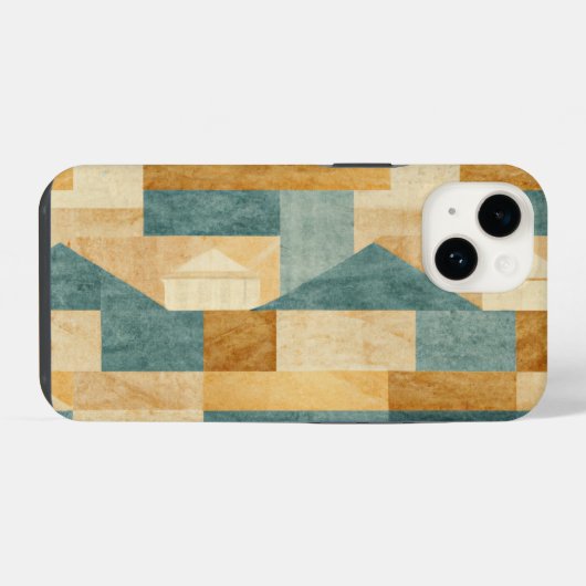 Rustikal/Hütte/Lodge/Berg iPhone Hülle (Rückseite (Horizontal))