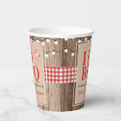 Rustikal I Do GRILLEN Engagement Party Paare Dusch Pappbecher (Rechts)