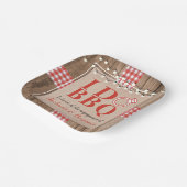 Rustikal I Do GRILLEN Engagement Party Paare Dusch Pappteller (Gewinkelt)