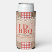 Rustikal I Do GRILLEN Engagement Party Paare Dusch Selters Dosenkühler (Seltzer Rückseite)