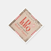 Rustikal I Do GRILLEN Engagement Party Paare Dusch Serviette (Ecke)