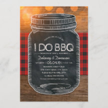 Rustikal I Do GRILLEN Vintag Mason Jar Engagement