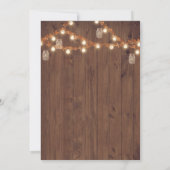 Rustikal ich mache GRILLEN Mason Jar Einladung (Rückseite)