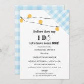 Rustikal Ich mache GRILLEN Probe Abendessen Einladung (Vorne/Hinten)