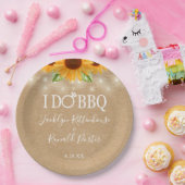 Rustikal Ich mache GRILLEN Sonnenblumen String Lig Pappteller (Party)