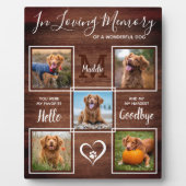 Rustikal im Gedächtnisgedächtnis für Erinnerungsfo Fotoplatte (Vorderseite)