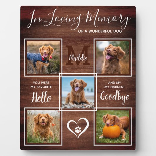 Rustikal im Gedächtnisgedächtnis für Erinnerungsfo Fotoplatte (Vorderseite)