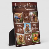 Rustikal im Gedächtnisgedächtnis für Erinnerungsfo Fotoplatte (Seite)