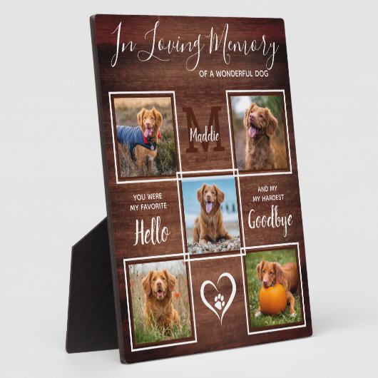 Rustikal im Gedächtnisgedächtnis für Erinnerungsfo Fotoplatte (Seite)