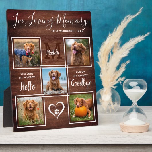 Rustikal im Gedächtnisgedächtnis für Erinnerungsfo Fotoplatte (Seite)