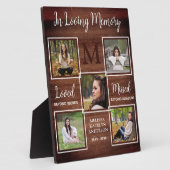 Rustikal im Gedächtniswahrheitsgedanken des Fotos Fotoplatte (Seite)