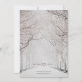 Rustikal im letzten Foto Neudatum Save the Date Einladung (Rückseite)