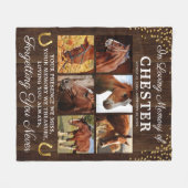 Rustikal im Liebespferd Fleecedecke (Vorderseite (Horizontal))