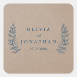 Rustikal | Imitate Kraft Wedding Stickers