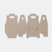 Rustikal | Imitats Kraft Gastgeschenk Hochzeit Box Geschenkschachtel (Ungefaltet)