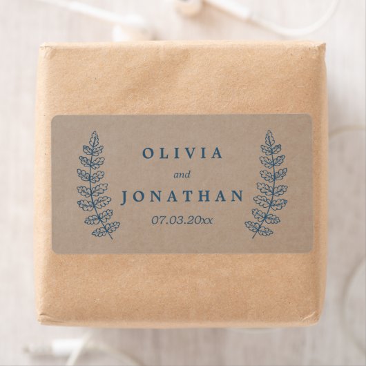 Rustikal | Imitats Kraft Wedding Address Label (Insitu)
