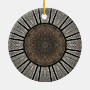 Rustikal Industrial Mandala Kaleidoskop Keramikornament