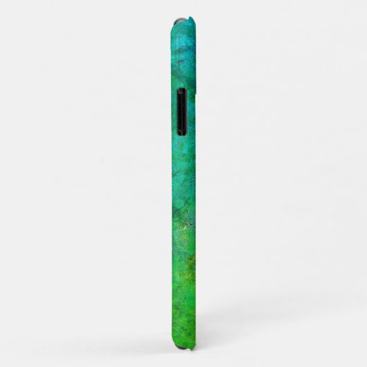 Rustikal Inspiriert Art Green Blue Case-Mate iPhone Hülle (Hinten/Rechts)